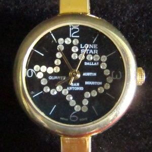 Rhinestone Lonestar state ladies wristwatch NWOT